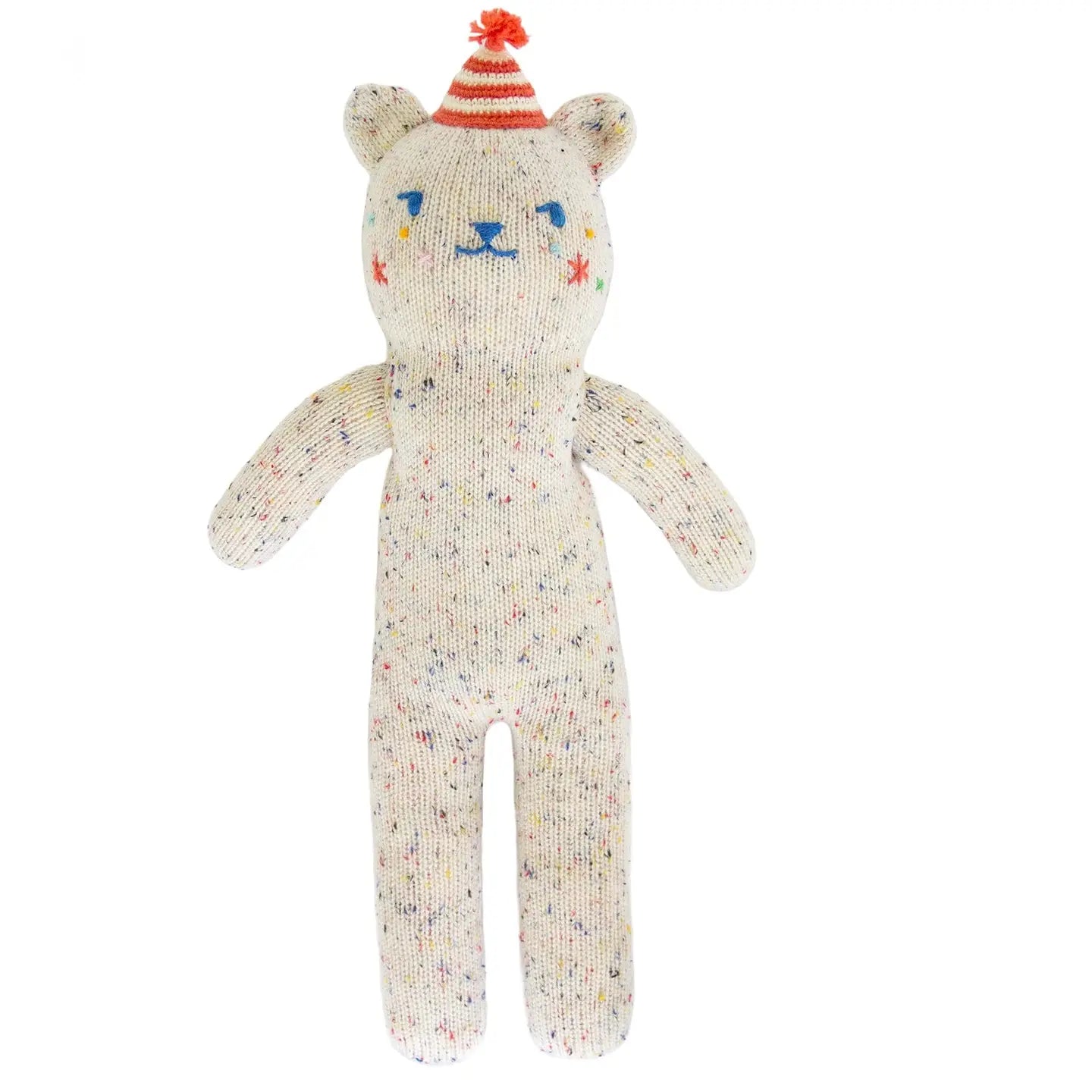 Blabla Party Bear is speckled with confetti, has little stars on its cheeks, and wears a fun red party hat! The cuteness is off the charts here. This would make a great birthday gift for a boy or a girl.&nbsp;