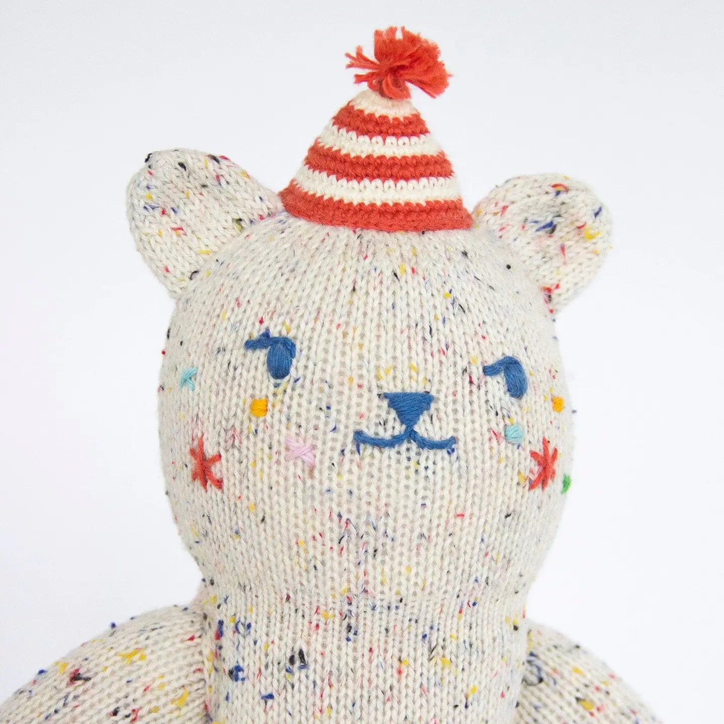 Blabla Party Bear is speckled with confetti, has little stars on its cheeks, and wears a fun red party hat! The cuteness is off the charts here. This would make a great birthday gift for a boy or a girl.&nbsp;