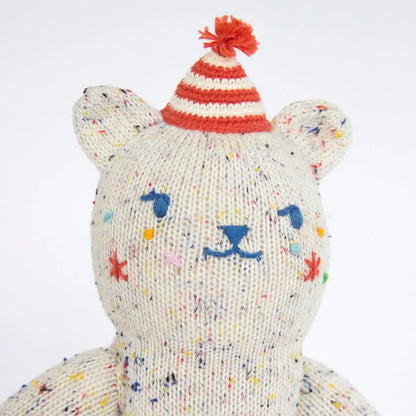 Blabla Party Bear is speckled with confetti, has little stars on its cheeks, and wears a fun red party hat! The cuteness is off the charts here. This would make a great birthday gift for a boy or a girl.&nbsp;