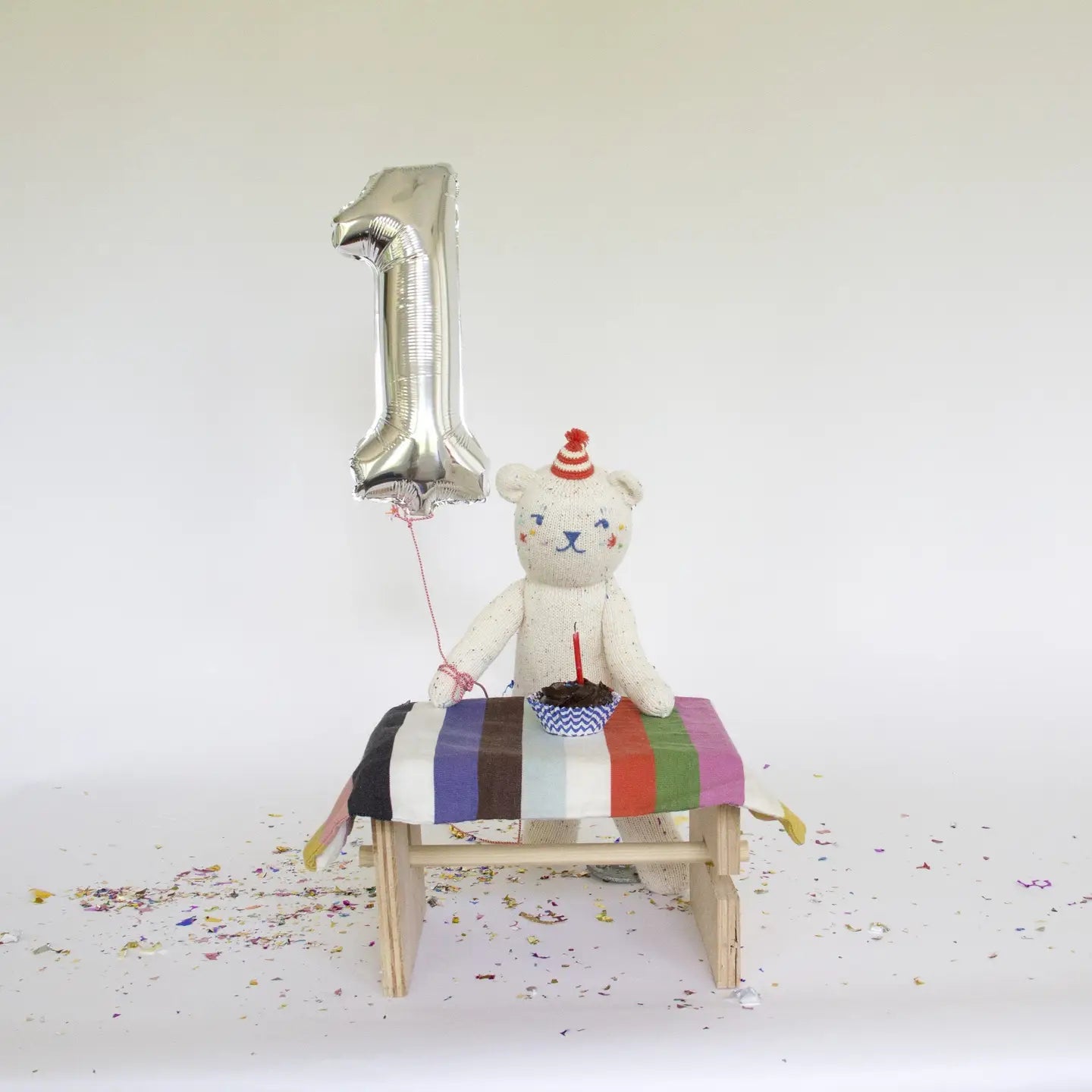 Blabla Party Bear is speckled with confetti, has little stars on its cheeks, and wears a fun red party hat! The cuteness is off the charts here. This would make a great birthday gift for a boy or a girl.&nbsp;