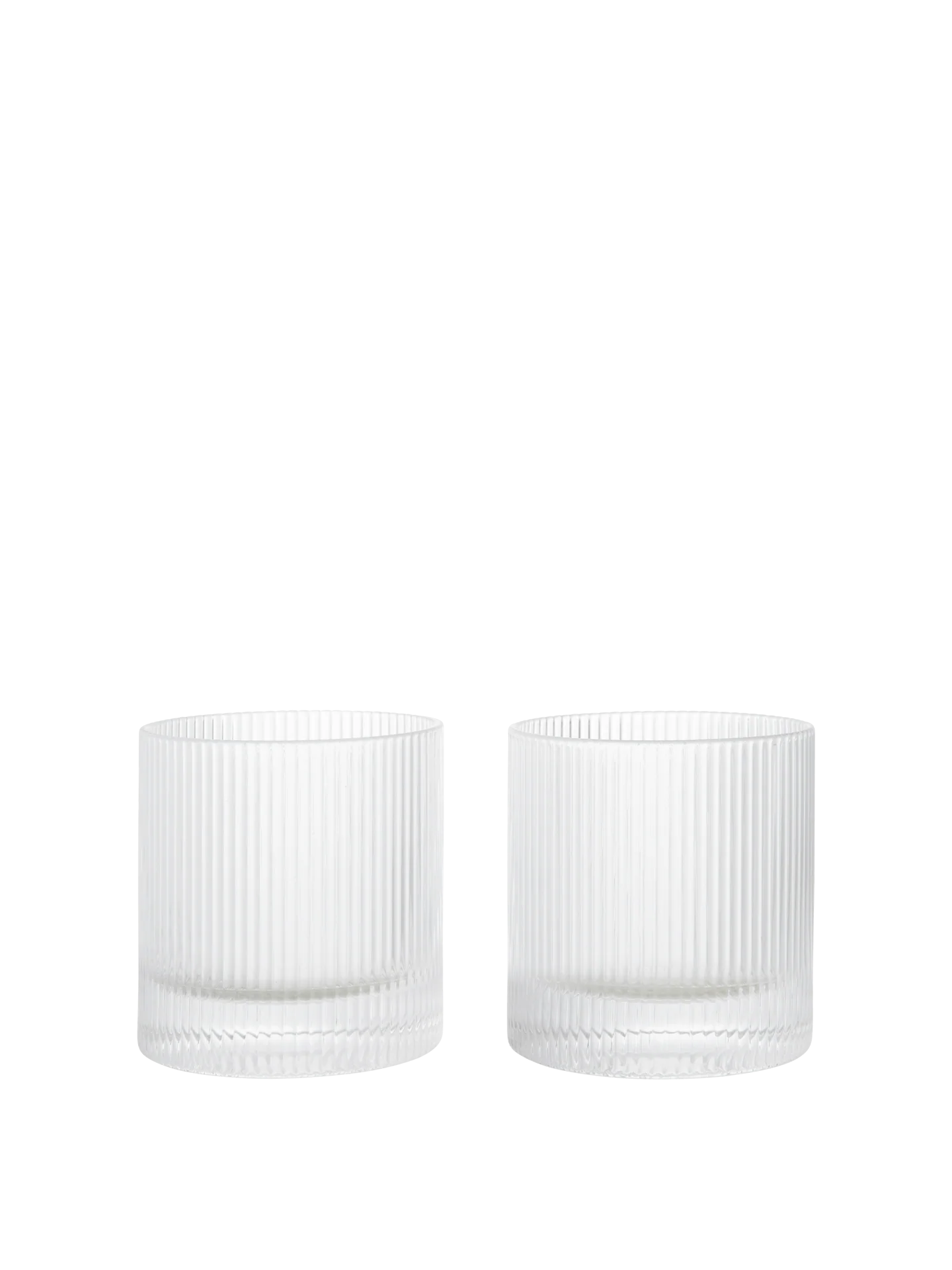 Ferm Living Ripple Tumbler Glasses (Set of 2) - Huset | Your house for modern Scandinavian living