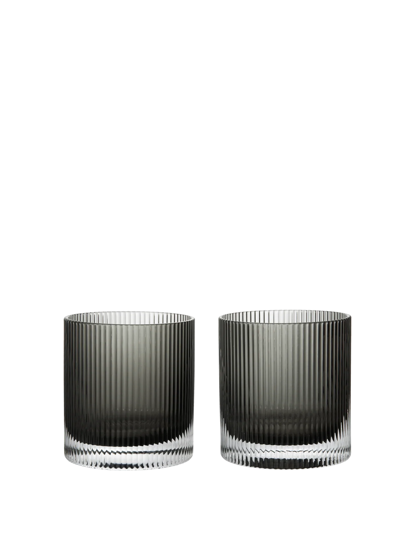 Ferm Living Ripple Tumbler Glasses (Set of 2) - Huset | Your house for modern Scandinavian living