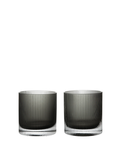 Ferm Living Ripple Tumbler Glasses (Set of 2) - Huset | Your house for modern Scandinavian living