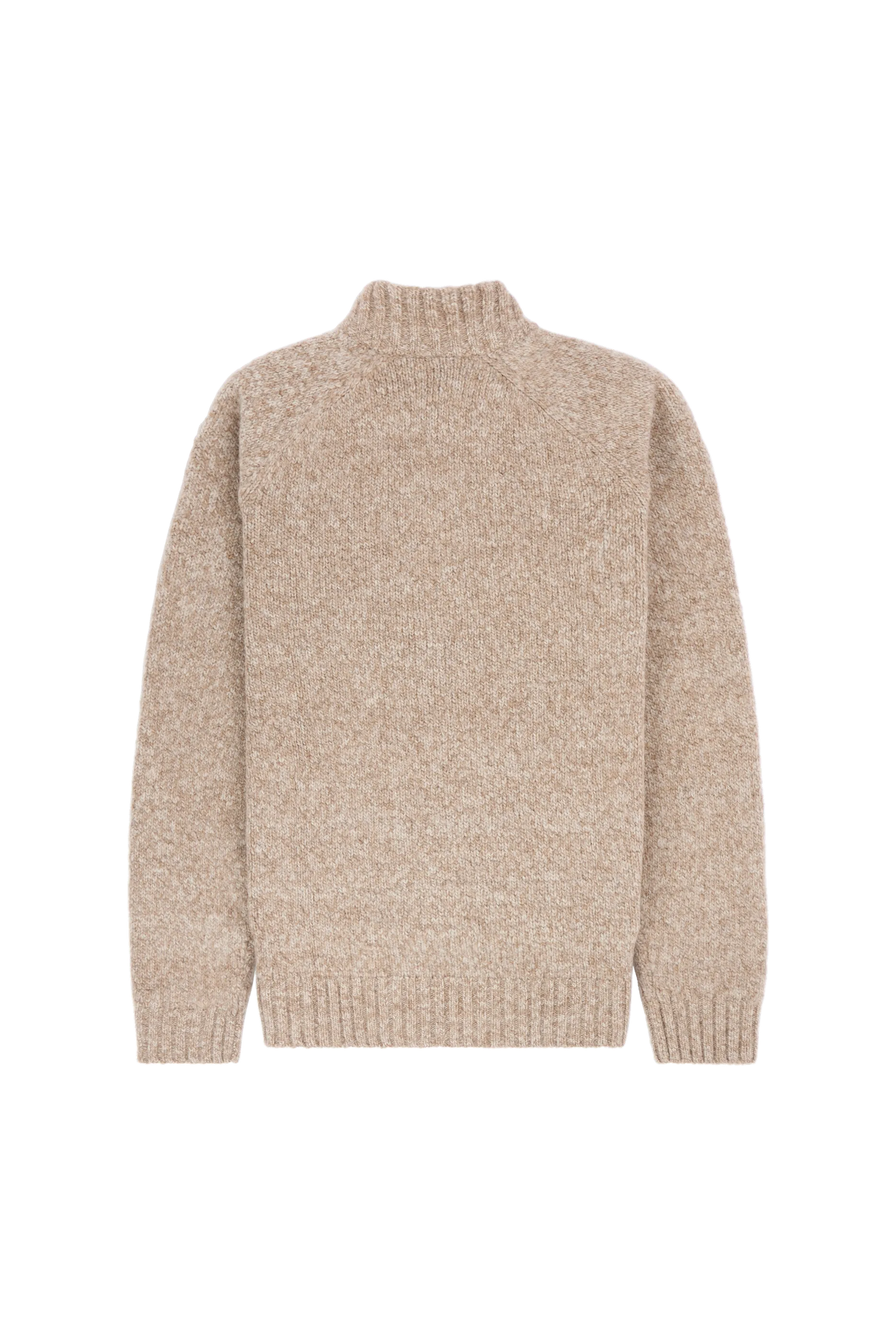a beige sweater with a Norwegian flag detail on the inner wrist, Scandinavian Men's fashion found in Los Angeles at Huset Shop your home for all things Scandinavian and men's outdoor gear shopping in Venice California.