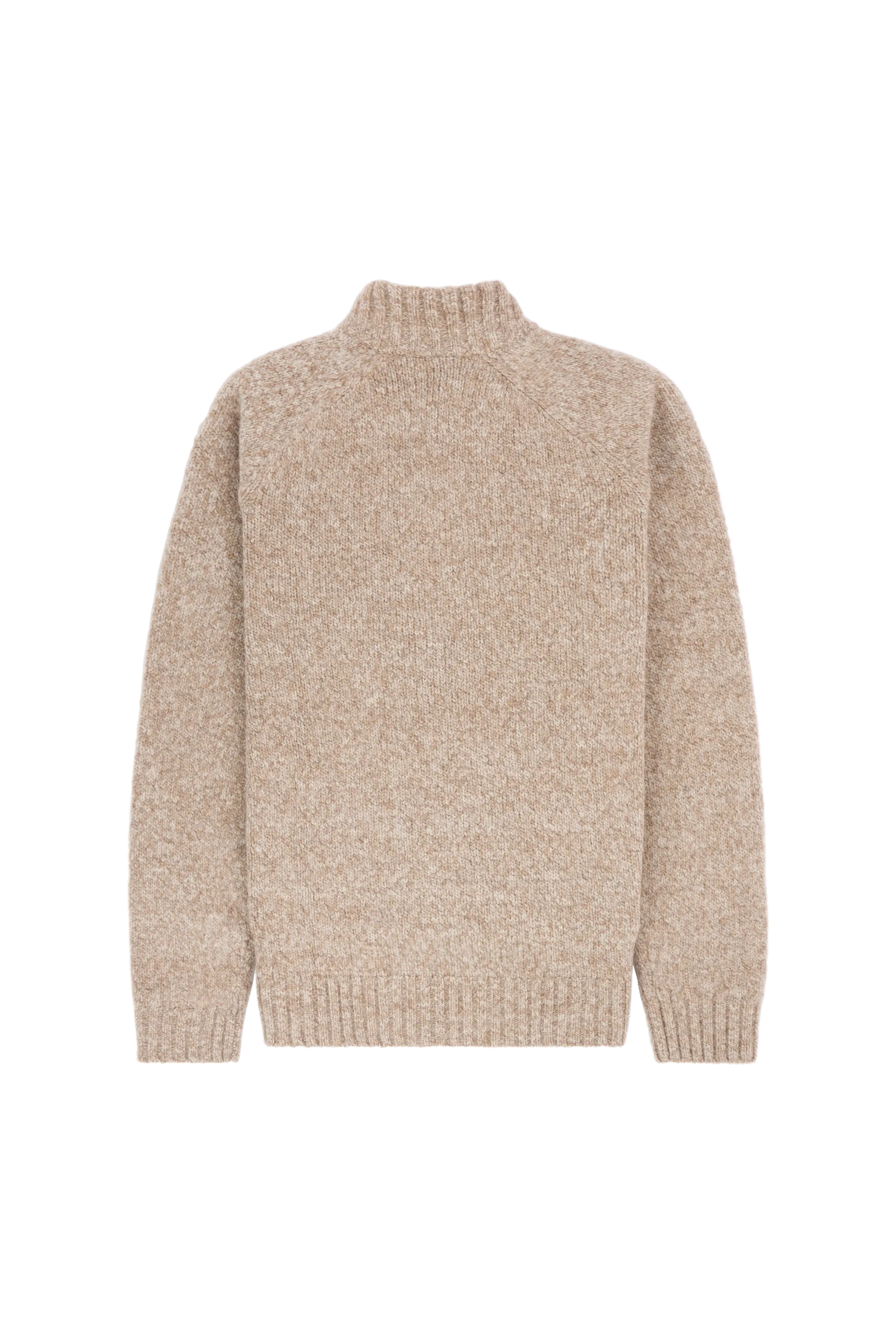 a beige sweater with a Norwegian flag detail on the inner wrist, Scandinavian Men's fashion found in Los Angeles at Huset Shop your home for all things Scandinavian and men's outdoor gear shopping in Venice California.