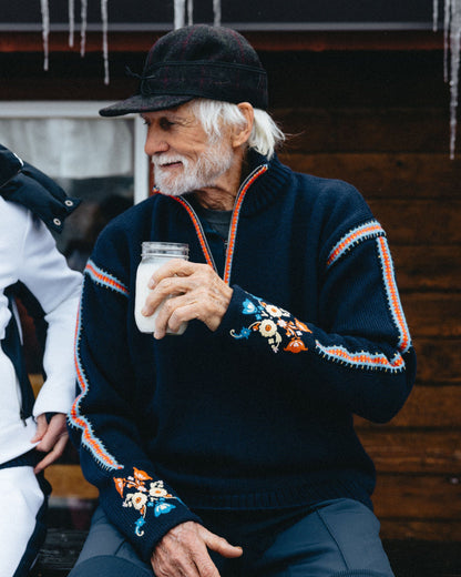 A tribute to Norwegian heritage and tradition. Crafted from 100% Norwegian wool, featuring embroidered motifs inspired by the Norwegian Bunad. Blending timeless Norwegian craftsmanship with modern functionality for both outdoor adventures and everyday elegance.