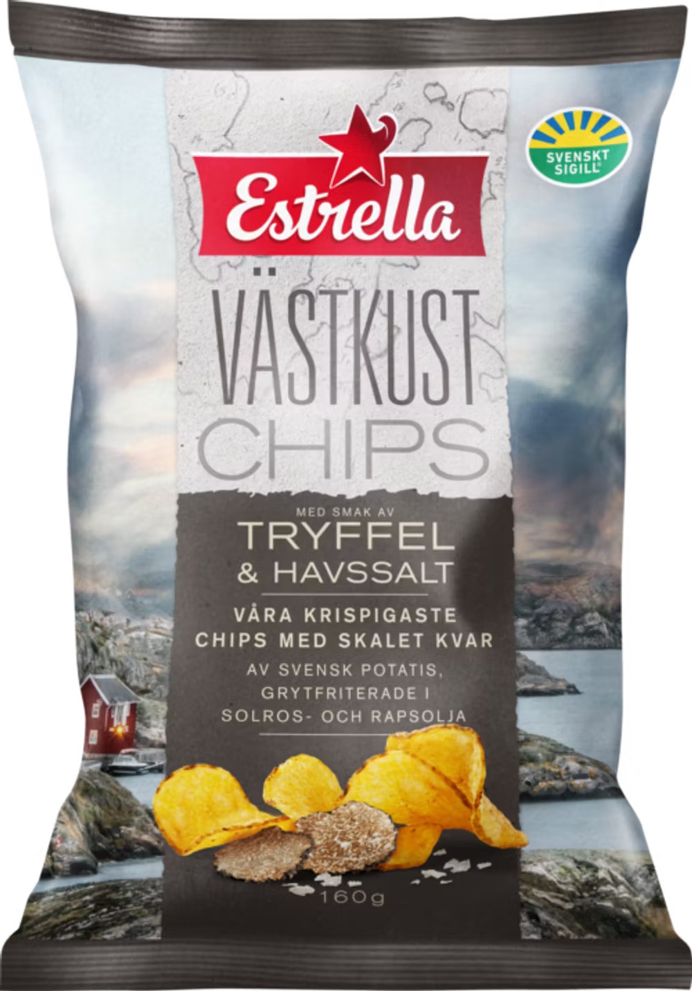 Packaging of Estrella Västkust Chips