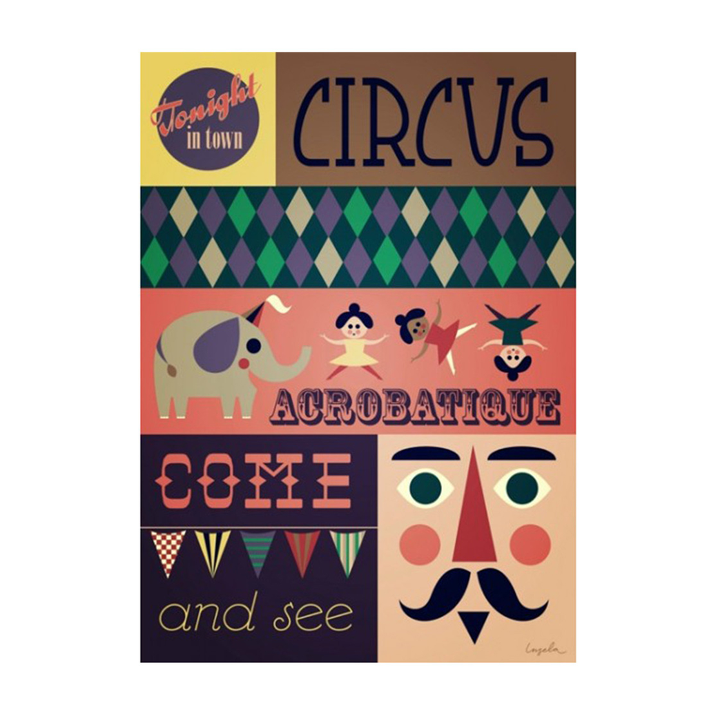 Ingela P. Arrhenius Circus Print, OMM Design, Huset | Modern Scandinavian Design