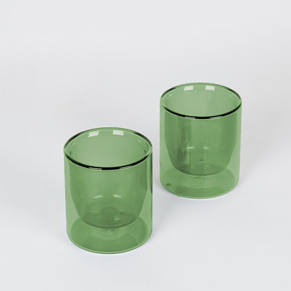 Yield Double-Wall Glasses - Set of 2, Hot Cold Glass, Modern Scandinavian Design Huset