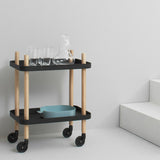Normann Copenhagen Block Rolling Cart Table, Normann Copenhagen, Huset | Modern Scandinavian Design