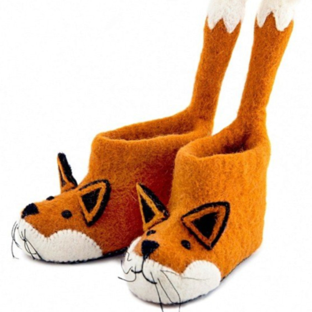 Sew Heart Woolen Slippers