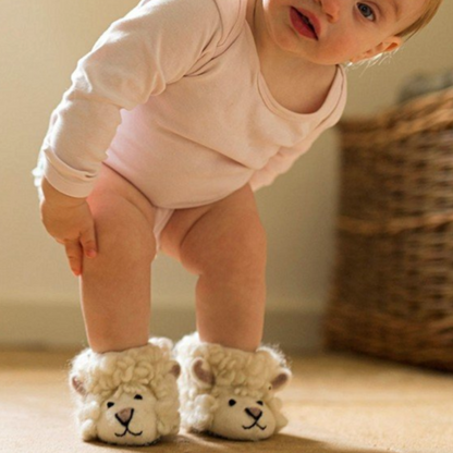 Sew Heart Woolen Slippers