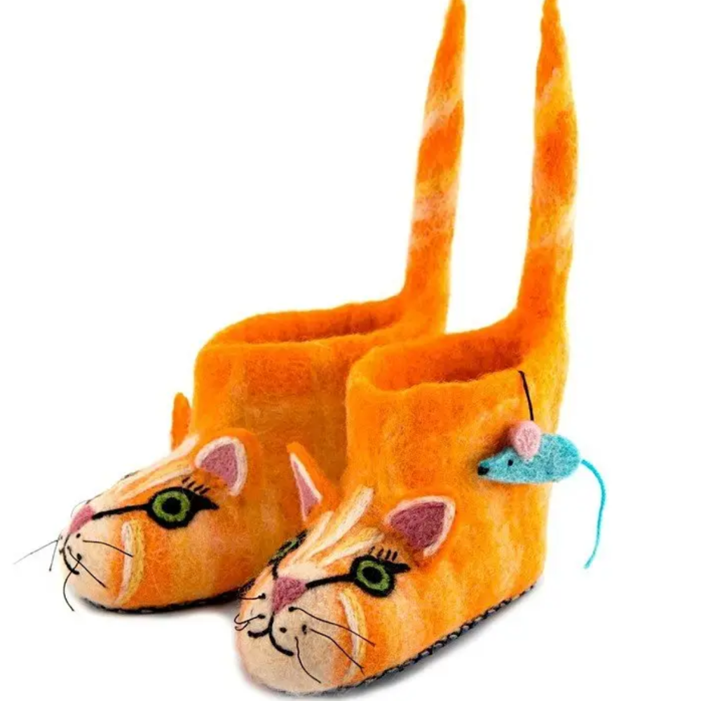 Sew Heart Woolen Slippers