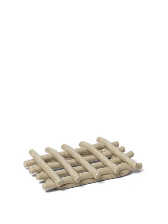 Ferm Living Ceramic Woven Soap Tray