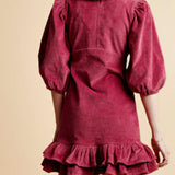 by TiMo Corduroy Flounce Mini Dress
