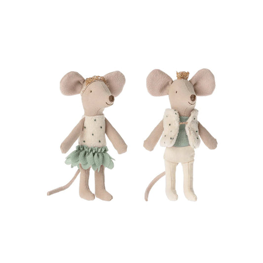 Maileg Royal Twins Little Sister & Little Brother in Matchbox